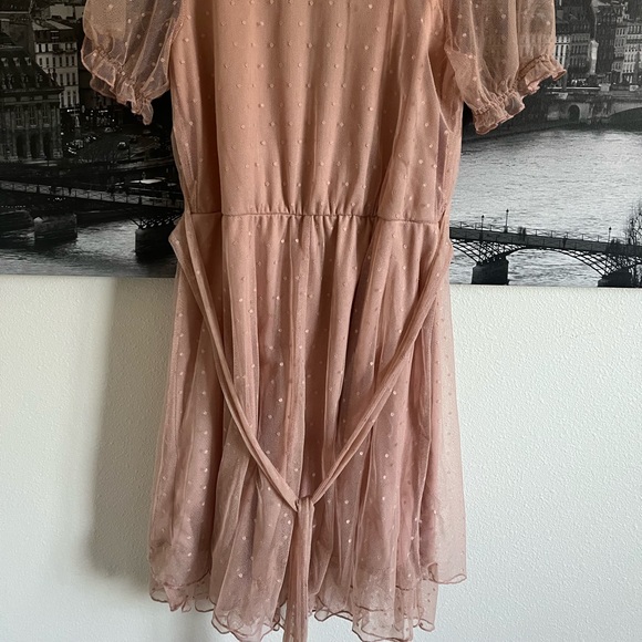 Peach Colored Dress Women’s Size S - Picture 4 of 4